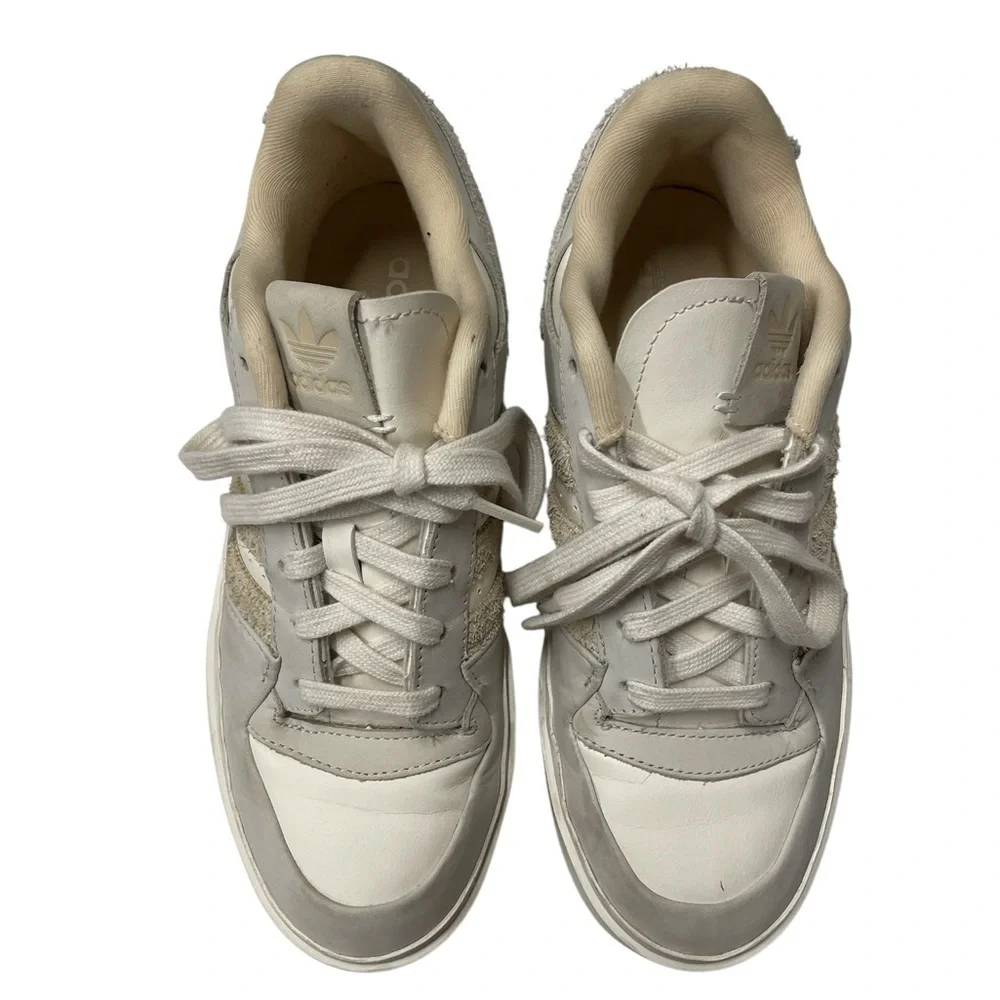 ADIDAS Forum Bonega Core White Sand Strata Sneakers Size